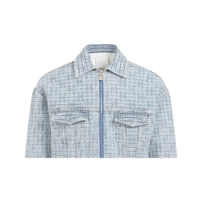 Givenchy 4G Embossed Denim Jacket-8