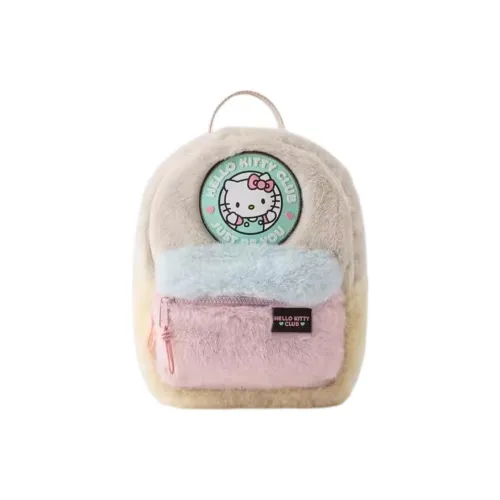 ZARA Hello Kitty, Collaboration Polyester Backpack Kids' Ecru