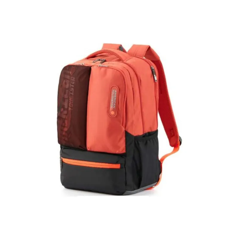 AMERICAN TOURISTER Polyester Laptop Bag Backpack Unisex Leather Chantilly Red-1