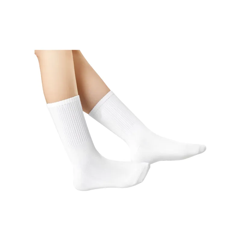 PLAN IN Mid Calf Socks Unisex Gift Box Set Combo Set White-2