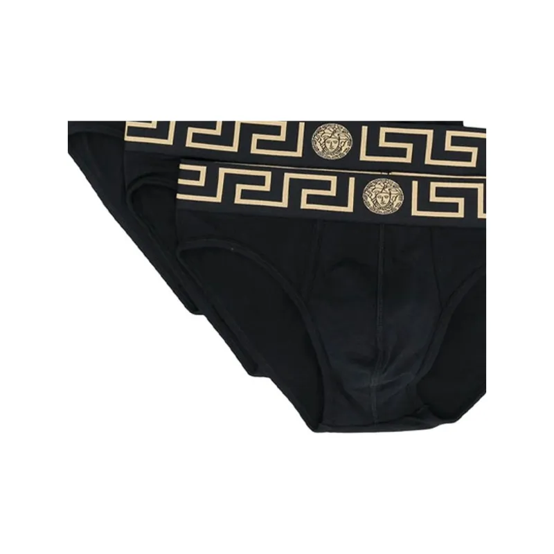 VERSACE Medusa Waistband 3 Pack Briefs-4
