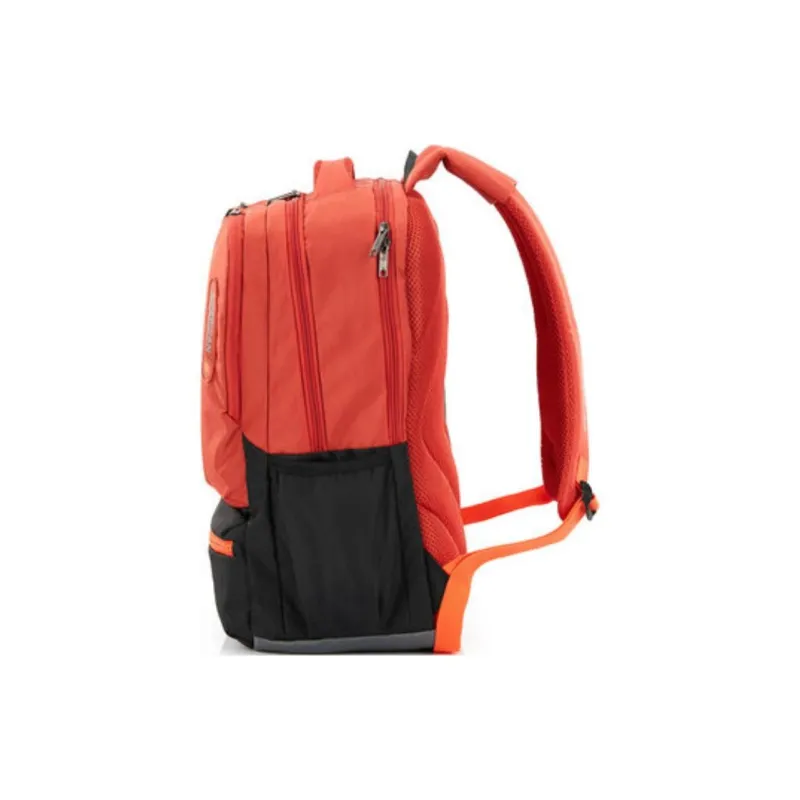 AMERICAN TOURISTER Polyester Laptop Bag Backpack Unisex Leather Chantilly Red-2