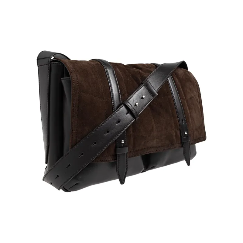 DRIES VAN NOTEN Leather Crossbody Bag Shoulder Bag Men's Brown-1