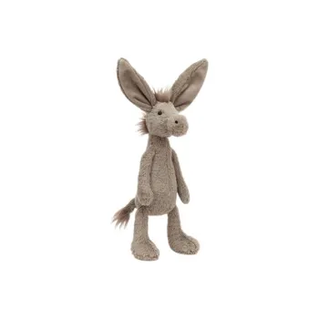 JELLYCAT Farm Animal Collection Hackle Donkey Gray Baby Dolls Plush Doll 33cm Height