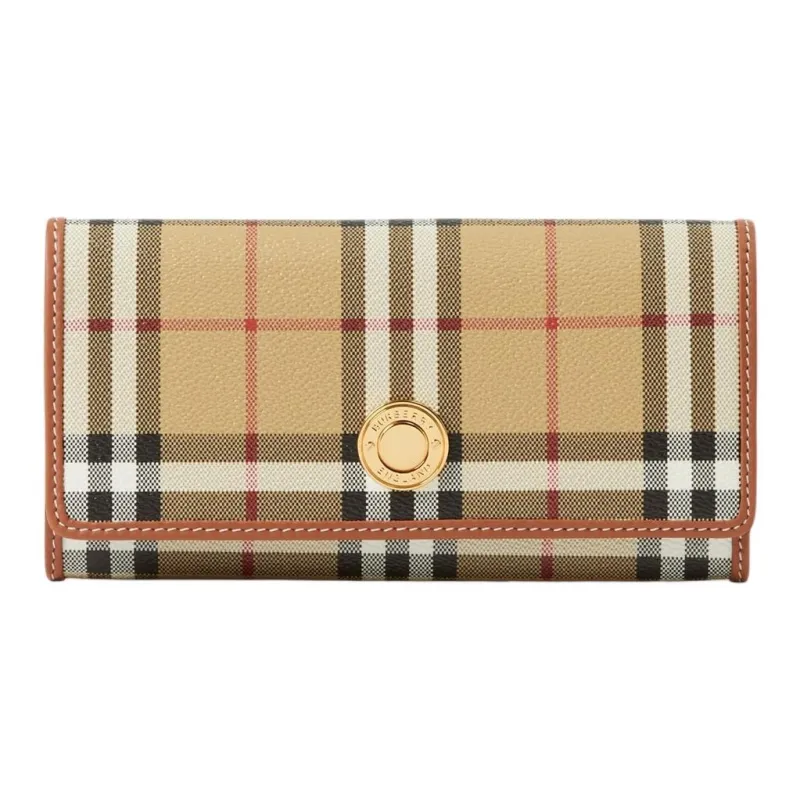 Burberry Halton Checked Wallet Archive Beige-0