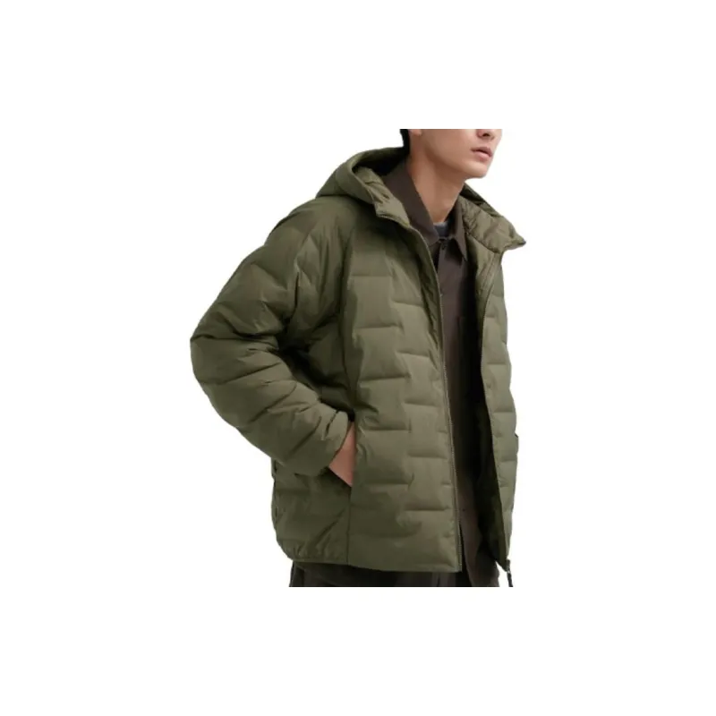 UNIQLO Puffer Jacket Unisex Olive Green-2