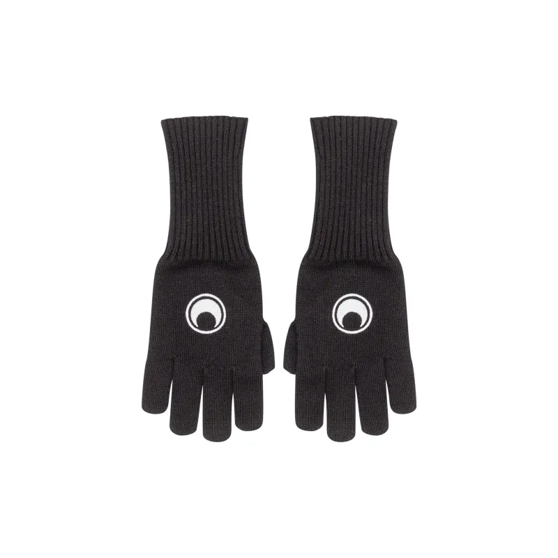 Marine Serre Logo Embroidered Full Finger Gloves-0