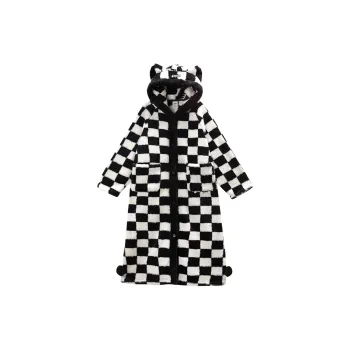 YSO Cool Cat Series Bath Robes Women's Cool Black
