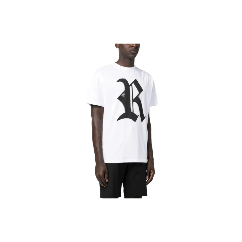RAF SIMONS Logo print Cotton T shirt-5