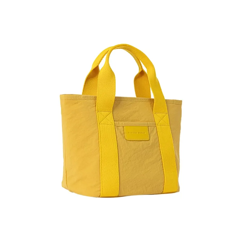 VANESSA HOGAN Fabric Tote Bag Shopping Bag Handbag Women's Black/Ecru/Light Blue/Yellow-10
