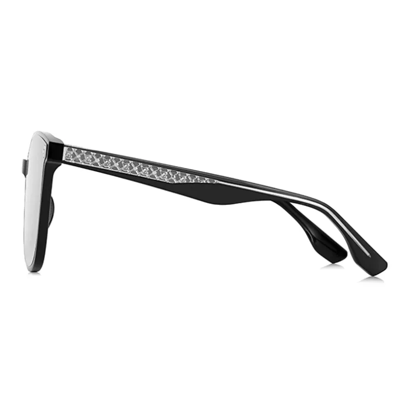 SEROVA Plate Frame Square Sunglasses Unisex-5