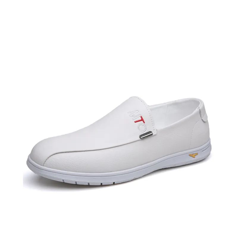 Poitulas Men's Casual Shoes Men Low Top Black/White-1