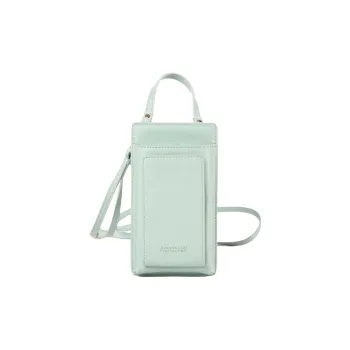 AMERICAN TOURISTER Polyurethane Cell Phone Pouch, Crossbody Handbag Mini Women's Mint
