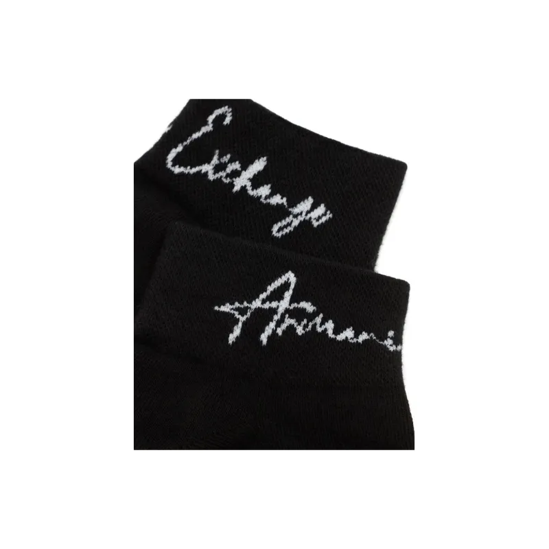 ARMANI EXCHANGE Mid-Calf Socks Women's 1 Pack Black-1