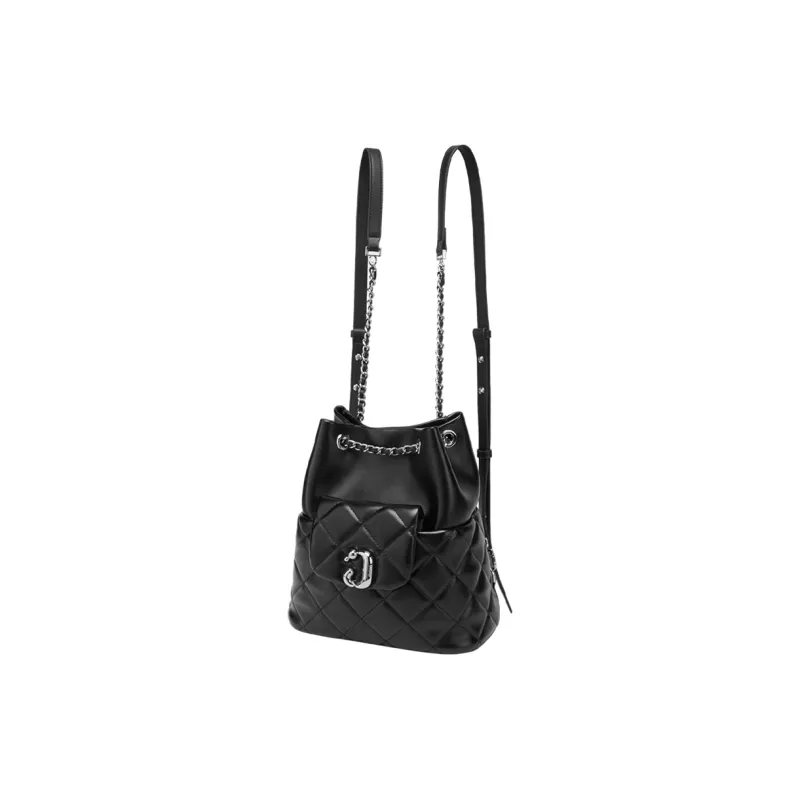 JONBAG Cow Leather Fashion Commute Versatile Backpack Regular Women's Black-2