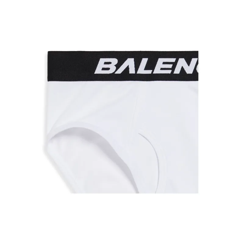 Balenciaga Racer Logo Waistband Briefs 'White'-4