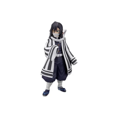 BANDAI Obanai Iguro Glass Factory Demon Slayer  Kimetsu No Yaiba Bind Set 5th Style Version B Bonus Gifts 14cm