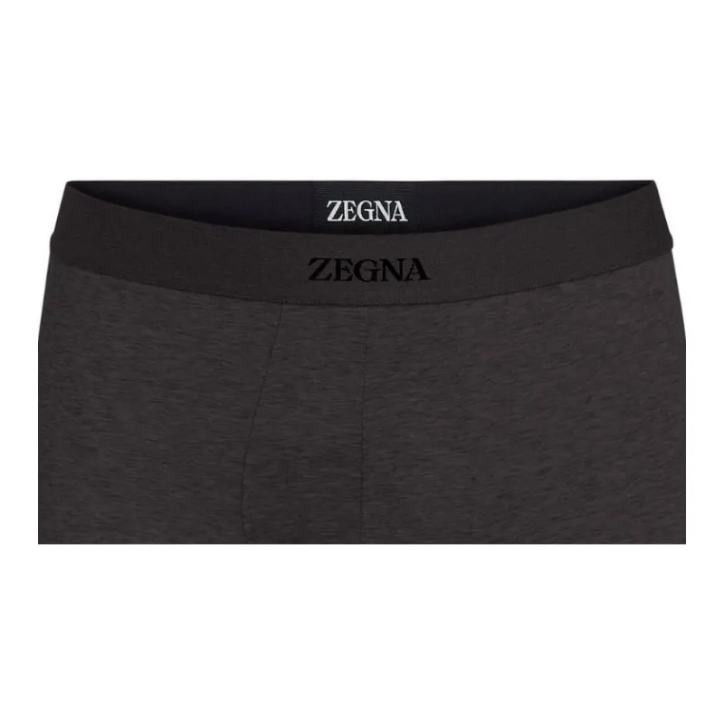 Ermenegildo Zegna Logo Detailed Elasticated Waistband Trunks-5