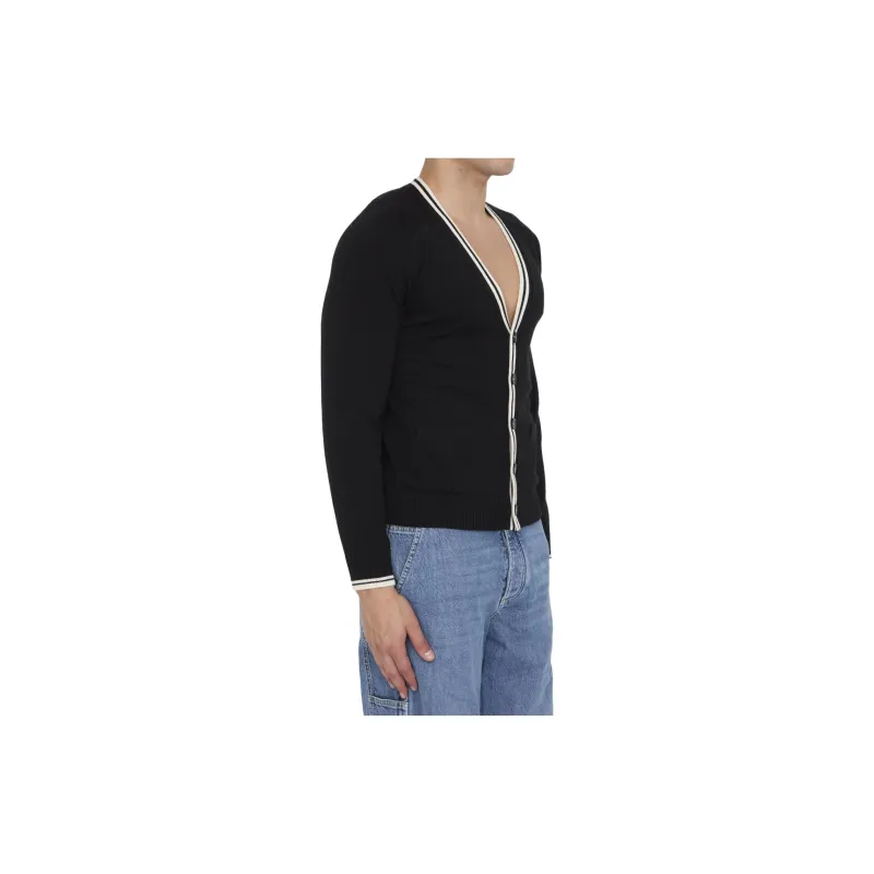 CELINE Triomphe Cardigan In Wool-2