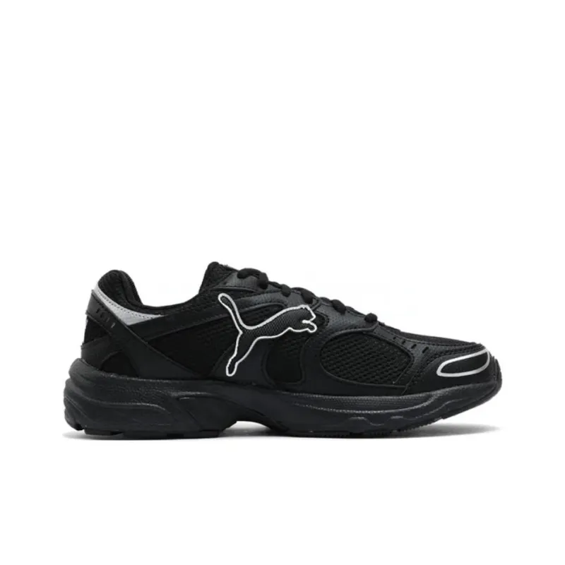 PUMA Axis Anti-Slip Wear-Resistant Low-Top Casual Running Shoes Unisex Black Silver-1