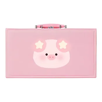 Imono Mahjong Small Size Mini Portable Travel 'Smooth Sailing In Pig Matters' Cute Cartoon Pink 26/30 Board Games