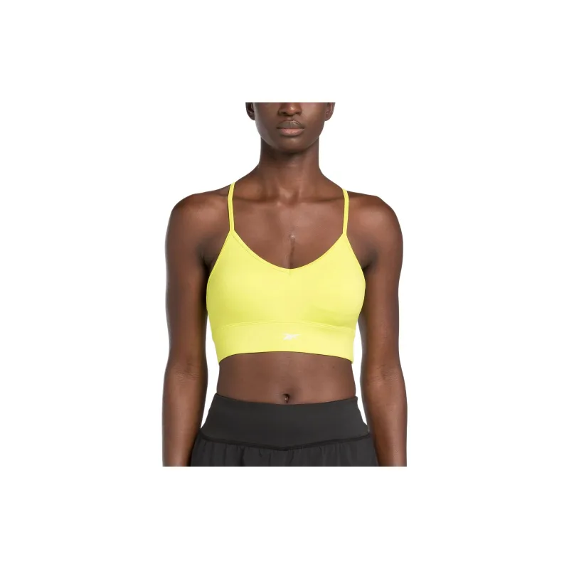 Reebok ID Train Tri-Back Bra Bra Women's Acid Yellow-1
