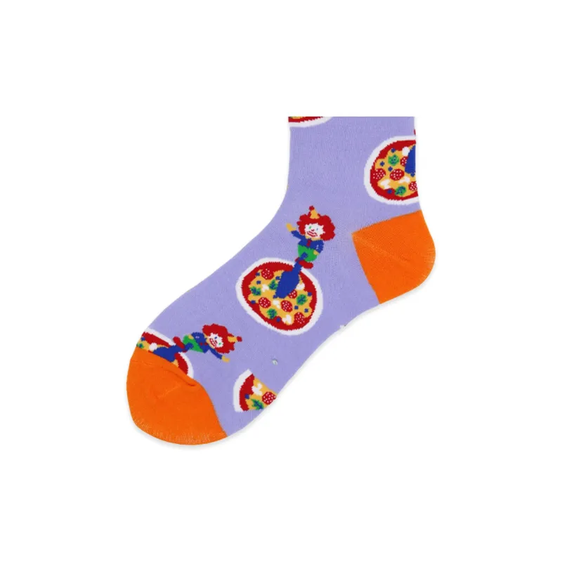Flowers In Water Mid Calf Socks Men's 4 Pack-5