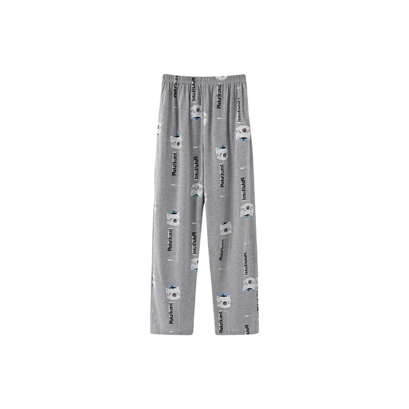 MADALLO Pajama Pants Women's Light Heather Gray-4