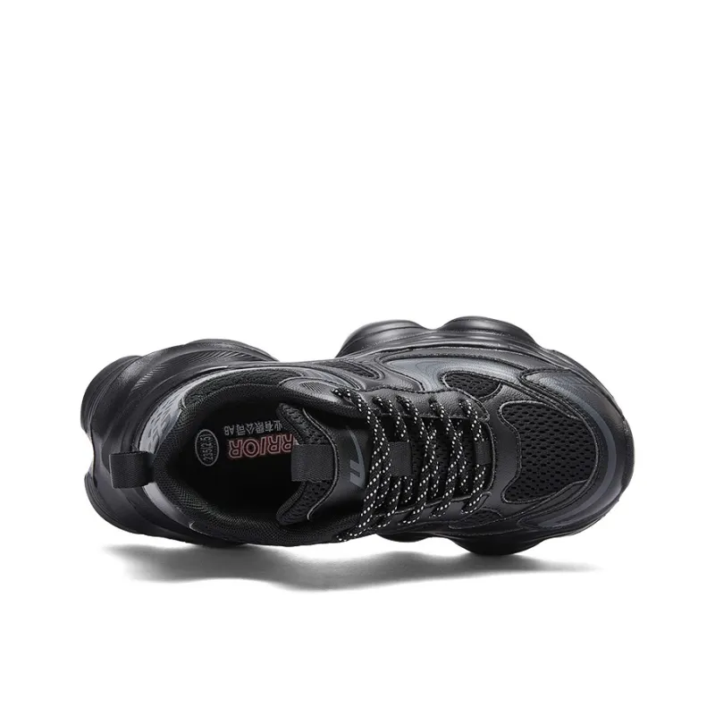 WARRIOR Chunky Sneakers Unisex Low Top Black-3