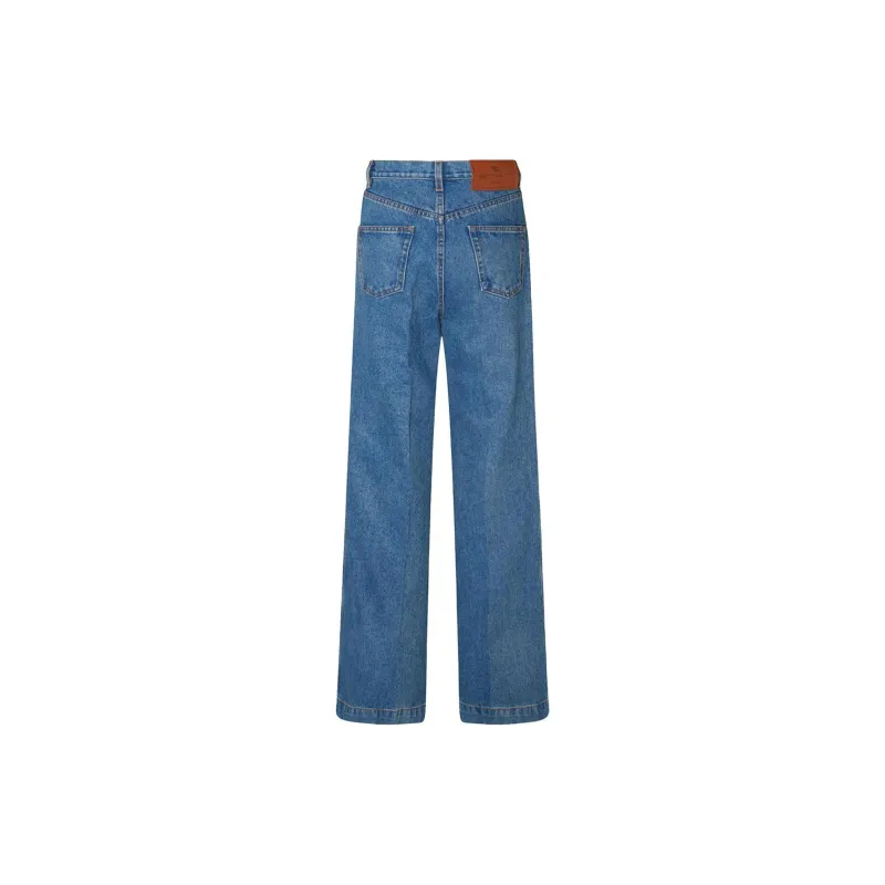 ETRO Logo Patch Denim Jeans-1