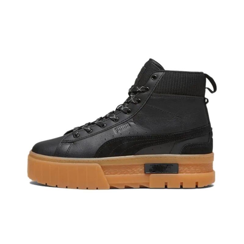 PUMA Mayze Anti Slip Wear Resistant Mid Top Casual Shoes Women's Black-0