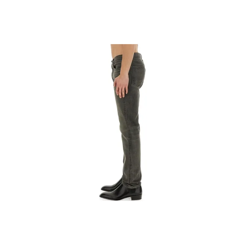 TOM FORD Logo Patch Straight Leg Jeans-2