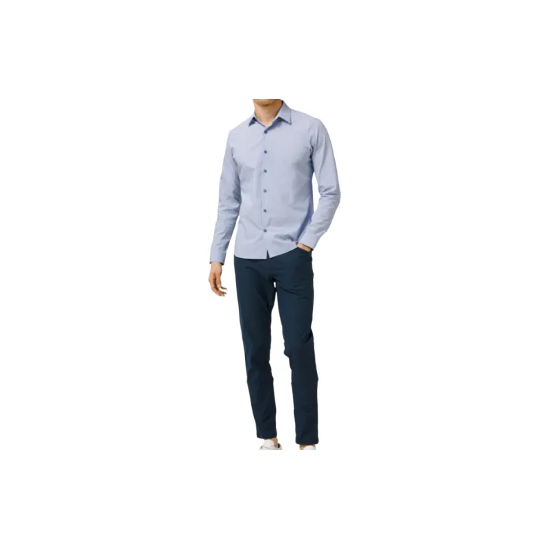 Lululemon Down To The Wire Shirt Men's Mixed Color Oasis Blue-2