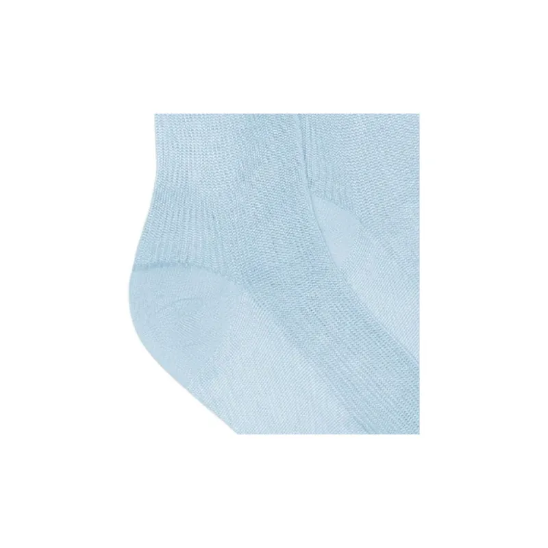 VERSACE SS24 Mid-Calf Socks Women's 1 Pack Light Blue-3