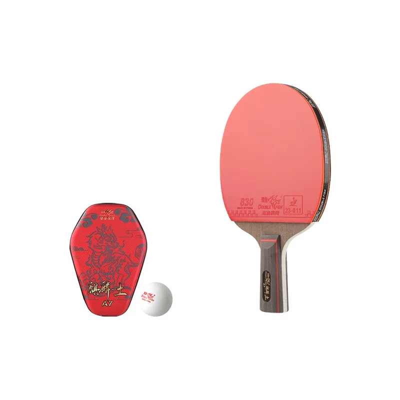 DOUBLEFISH Ping Pong Paddles Unisex All Wood Red-41