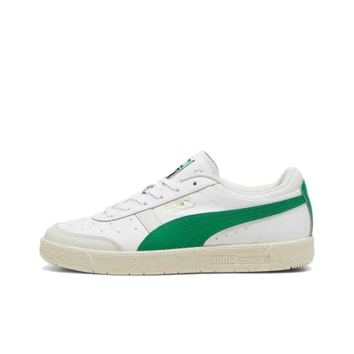 PUMA Skateboard Shoes Unisex Low-Top PUMA White - Foliage Green