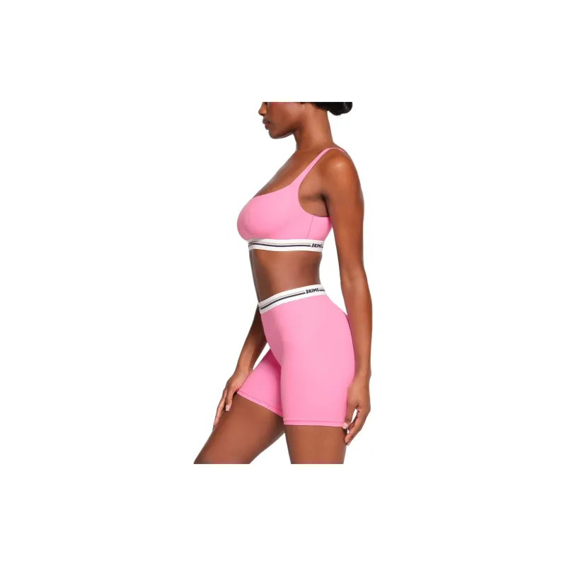 SKIMS FITS EVERYBODY Series LOGO BIKE SHORT Leggings Women's SUGAR PINK/Sugar Pink-3