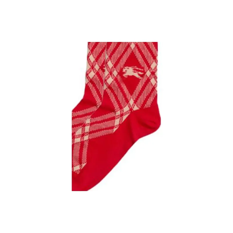 Burberry Mid-Calf Socks Men's Red-4