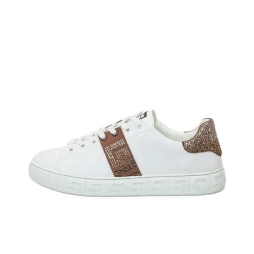 VERSACE Low Top Skateboard Shoes Men's White