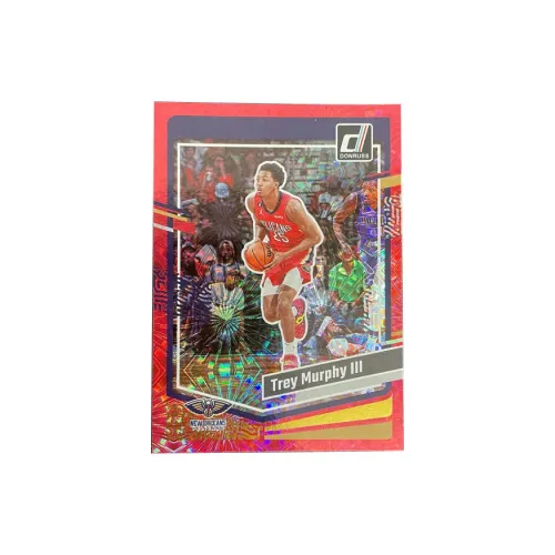 PANINI 2023 24 Durex Pelicans Trey Murphy III 25/88 Red Fireworks Refraction Same Back Star Card Pass Sports Cards 1 Pc
