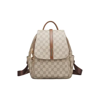 YEARCON PVC With Artificial Leather With Synthetic Leather Backpack Tubas Women's Coffee
