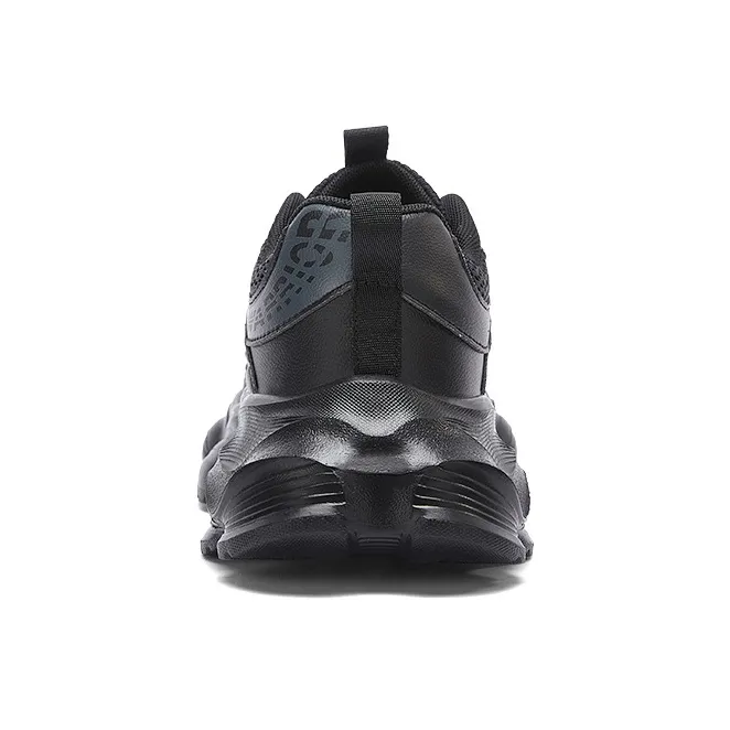 WARRIOR Chunky Sneakers Unisex Low Top Black-2