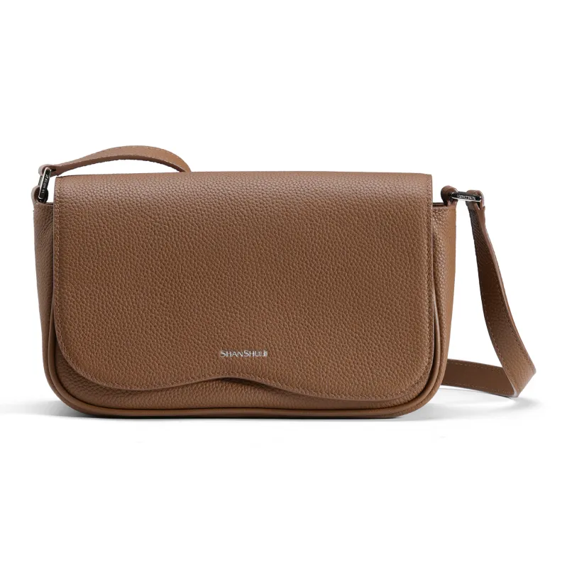 SHANSHUIJI Cow Leather Crossbody Bag, Shoulder Bag Medium Size Women's Multicolor-0