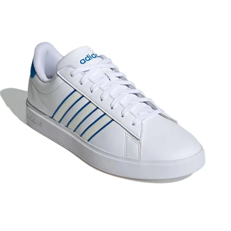 Adidas Grand Court 2.0 Cloud White Off White Bright Royal-2