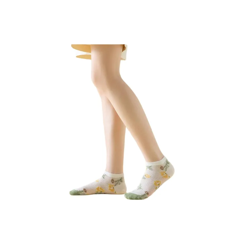 NAIER SS24 Ankle Socks Women's 4 Pack Vintage Floral-4