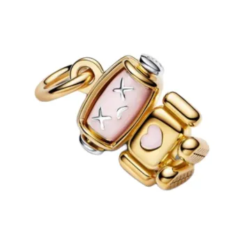 Pandora Sterling Silver Pendants Women's Gold