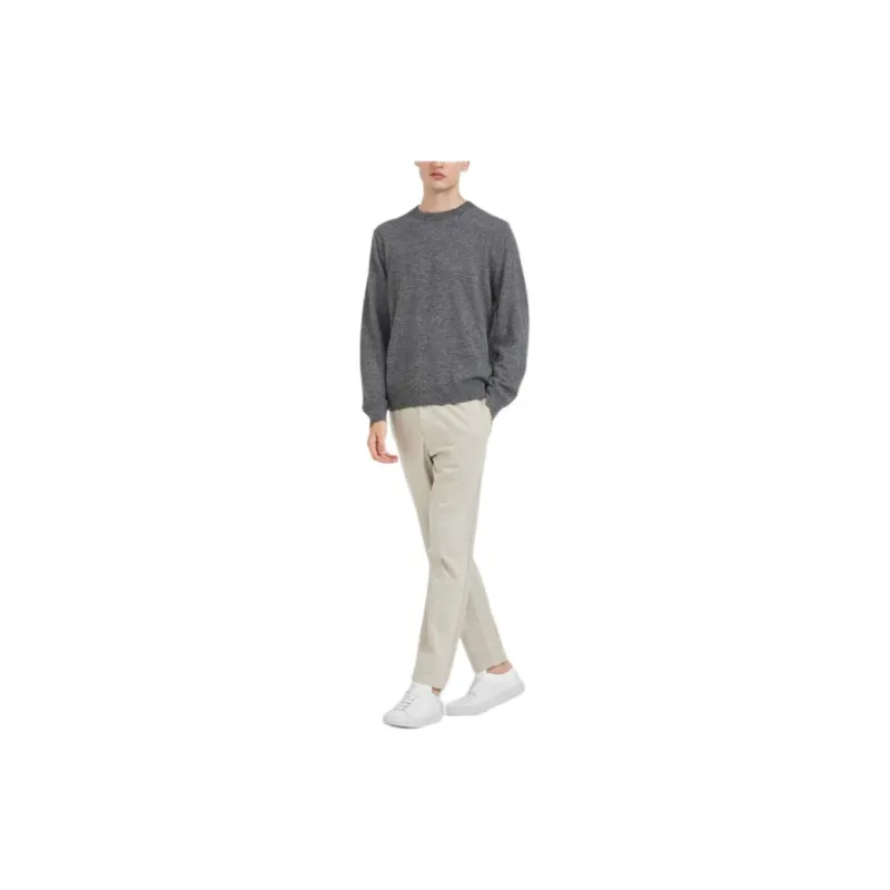 THEORY Casual Pants Men Gray White-2