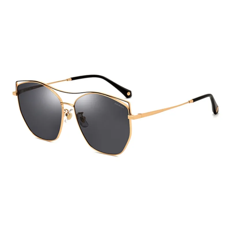 SEROVA Alloy Metal Round Sunglasses Unisex-3