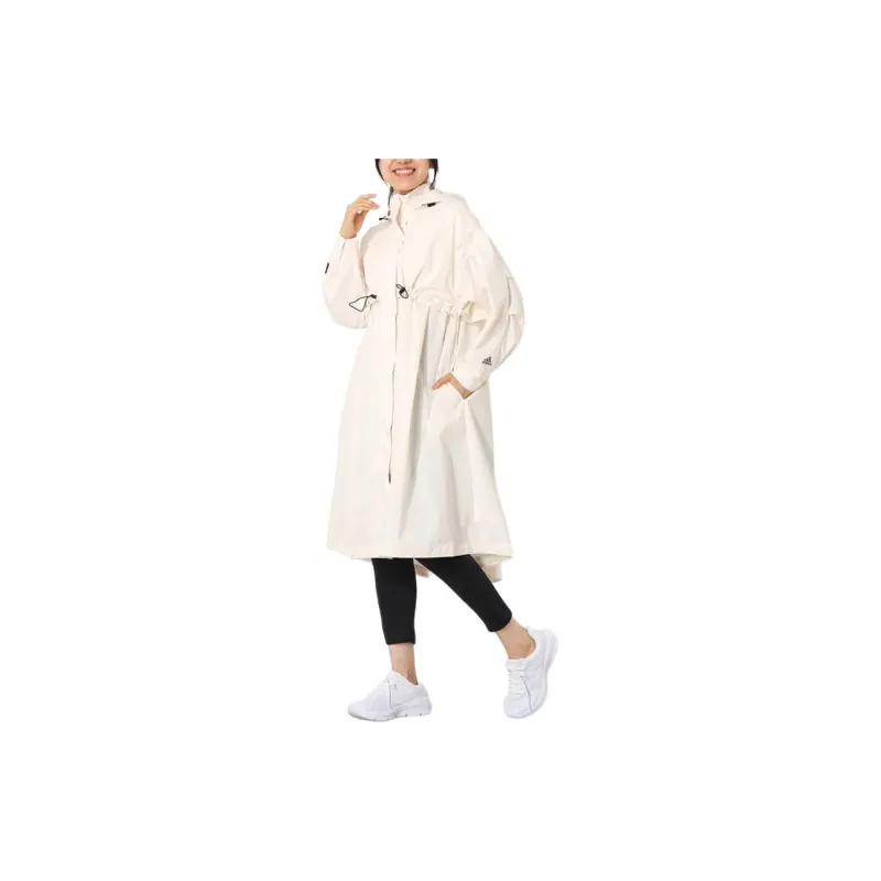 Adidas Hassui Jackets Coats Women's Beige-4