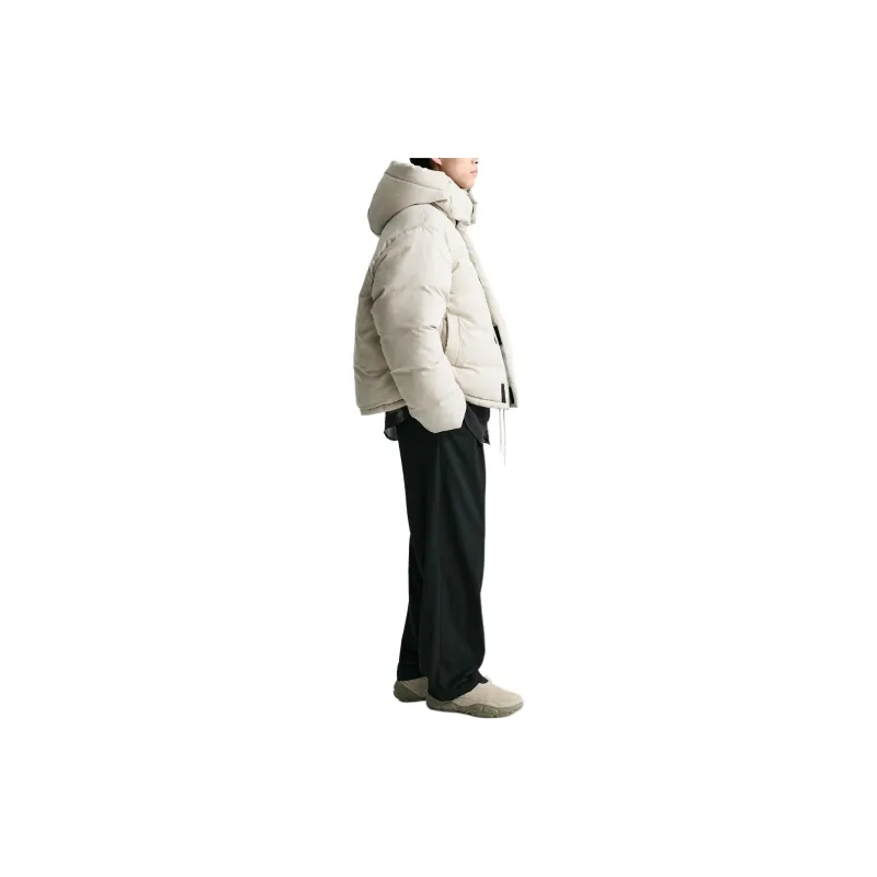 ZARA Puffer Jackets Men Gray-2